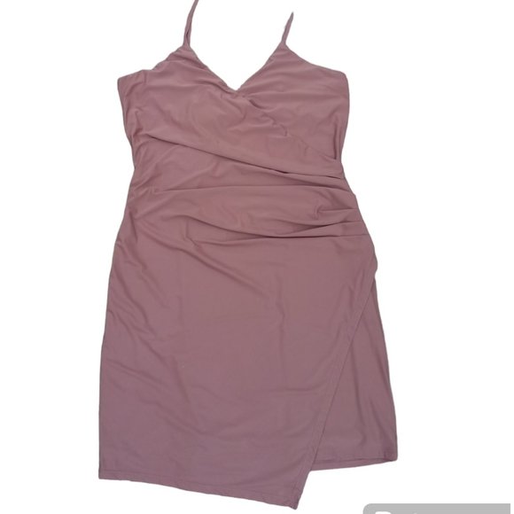 Lumiere Dresses & Skirts - LUMIERE Ruched Cinch bodycon brown mini dress sz XS, S, M, L NWT